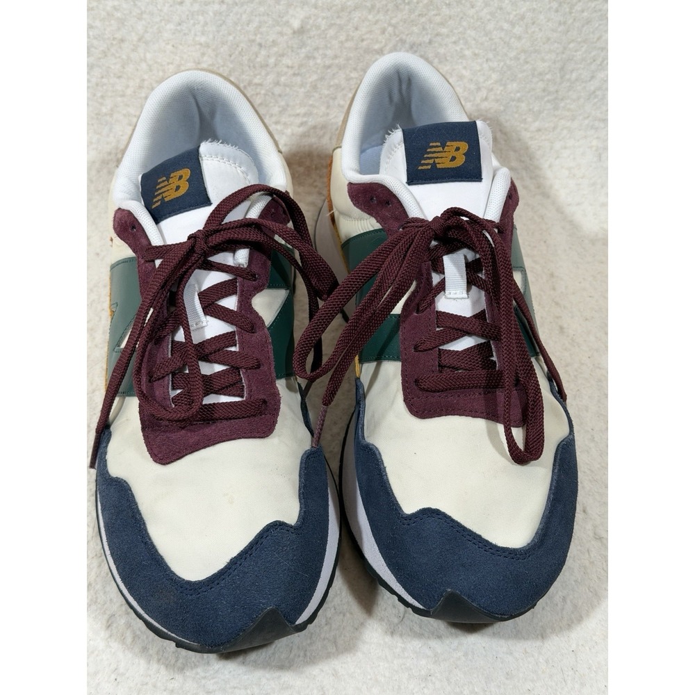 New Balance 237 Mens 12 Beige Green Burgundy Sneakers Retro Y2K Streetwear
